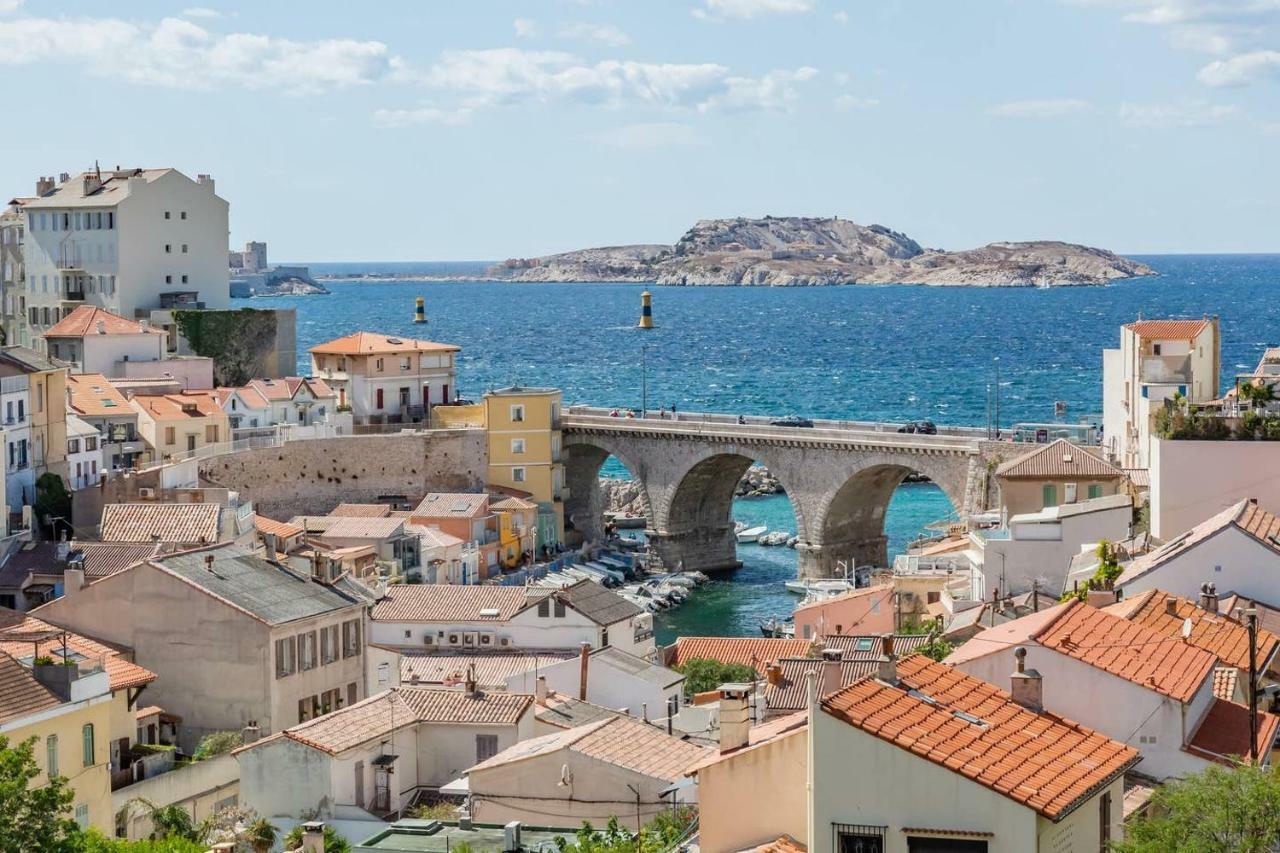 T2 Superbe Vue Mer Et Vallon Des Auffes Marseilles Buitenkant foto